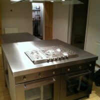 stainless steel island